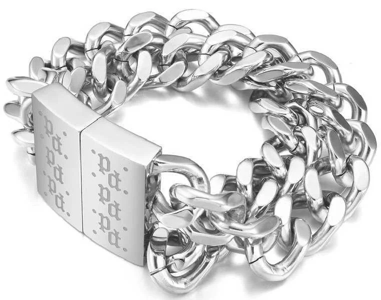 Pulseira Homem Polícia Peagb0001705 (22cm )