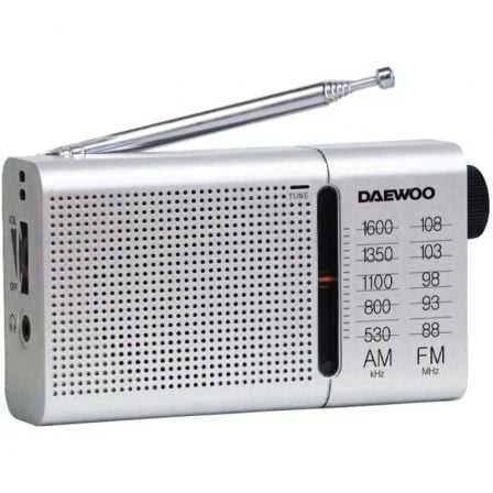 Radio Portátil Daewoo Dw1037/ Plateada
