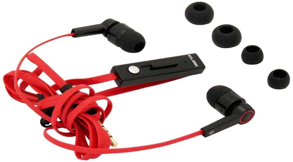 Auriculares ELBE AUR10MIC Vermelho