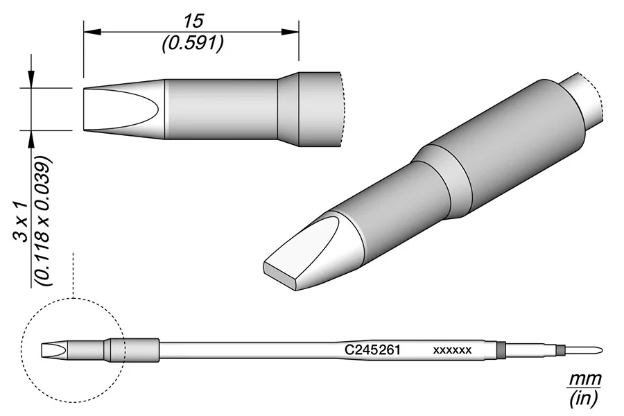 Chisel Cartridge 3 X 1 L