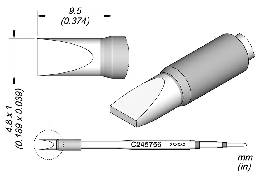 Chisel Cartridge 4.8 X 1 Ht