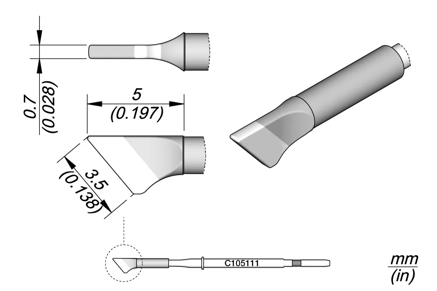 Blade Cartridge 3.5 X 0.7