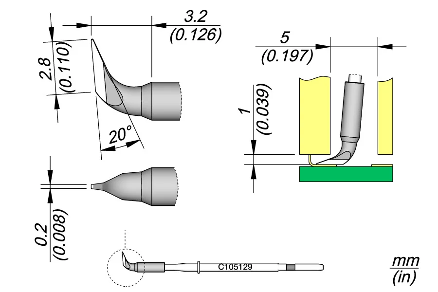Knife Cartridge 2.8 X 0.2