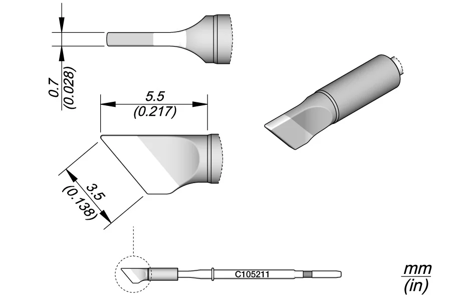 Blade Cartridge 3.5 X 0.7