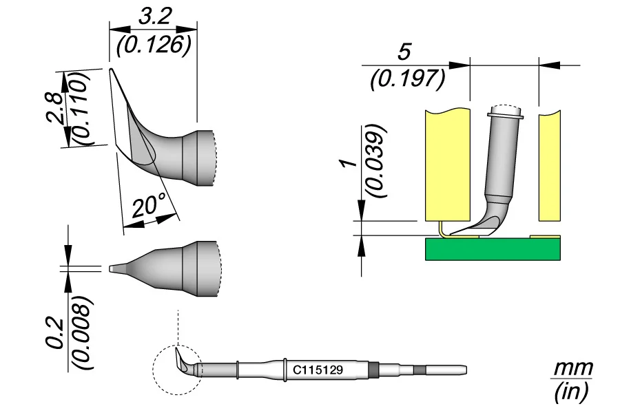Knife Cartridge 2.8 X 0.2