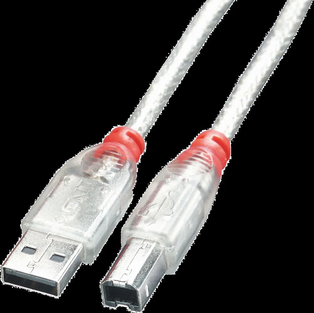 Cabo Lindy Usb-A para Usb-B 5m Transparente