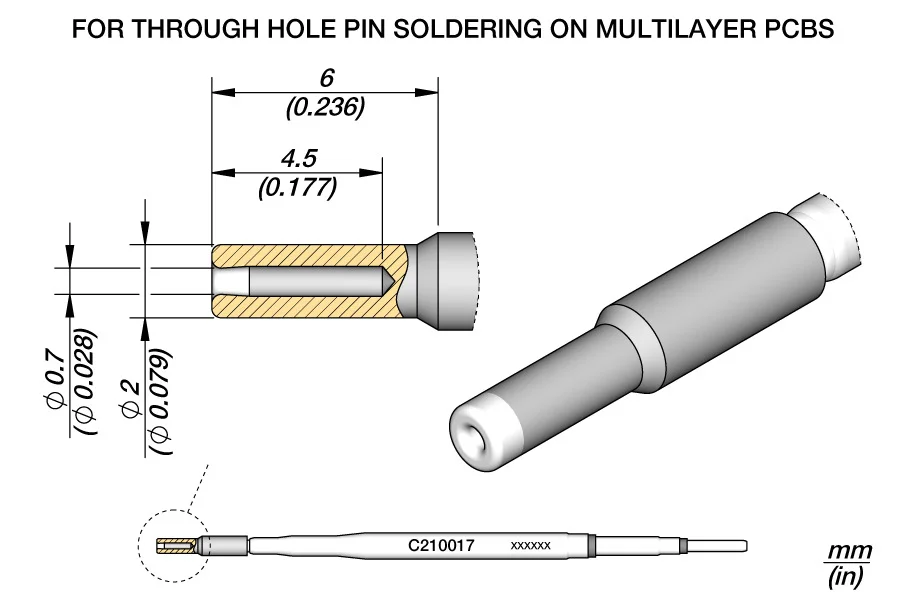 Pino / Conector Ponta Ø 0,7