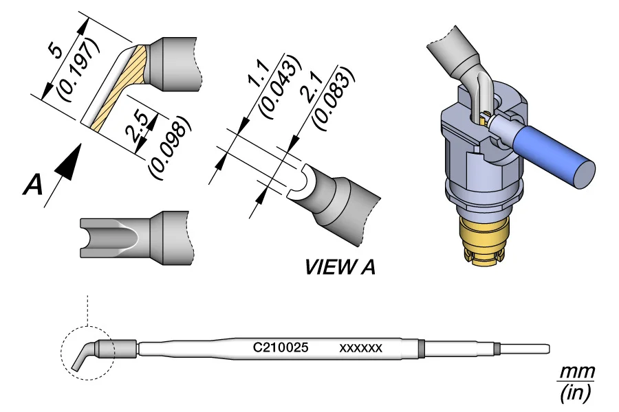 Pino / Conector Ponta Ø 1,1