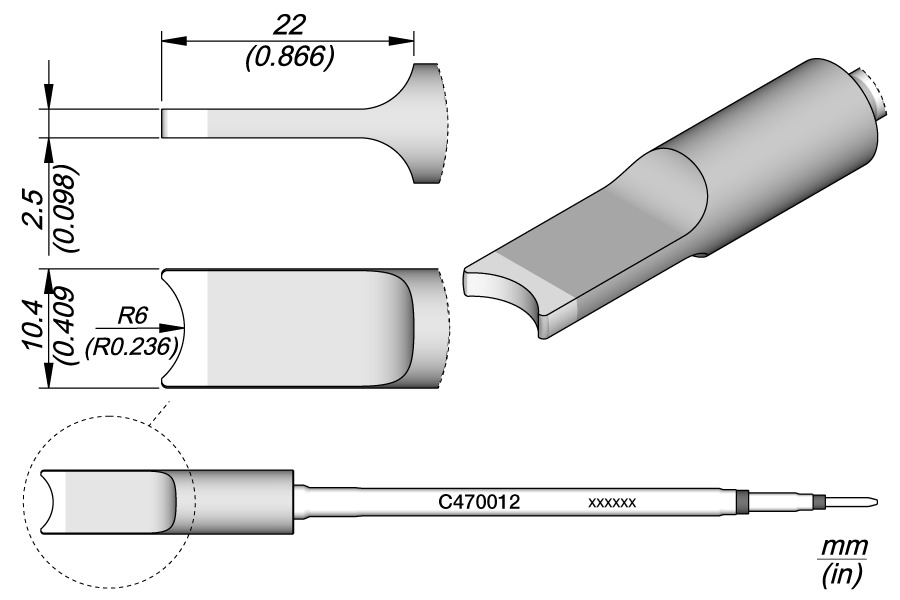 Pino / Conector Ponta R6