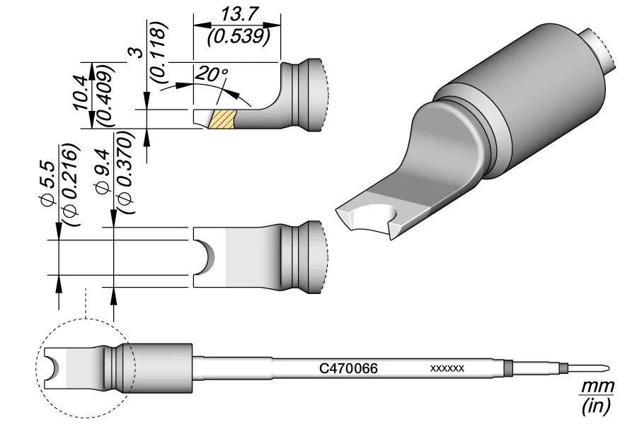 Pino / Conector Ponta Ø 5,5