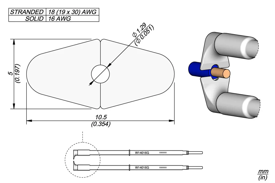 Pontas 16g Ø 1,29mm