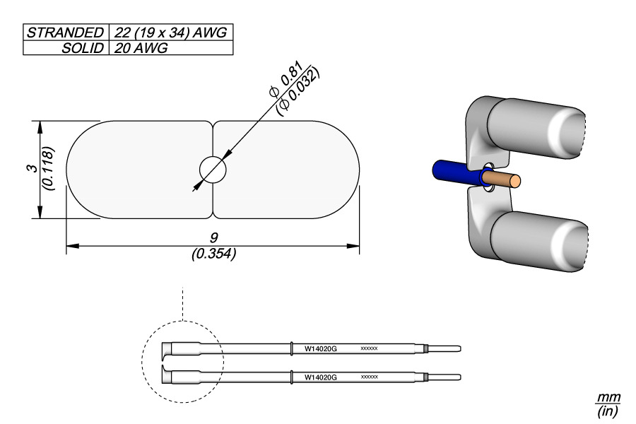 Pontas 20g Ø 0,81mm
