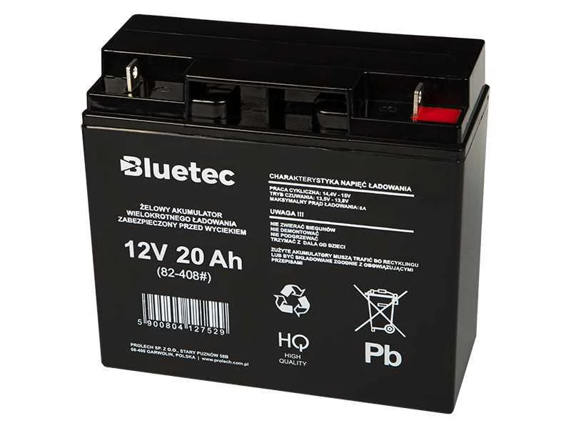 Acumulador Zelowy 12v 20ah Bluetec
