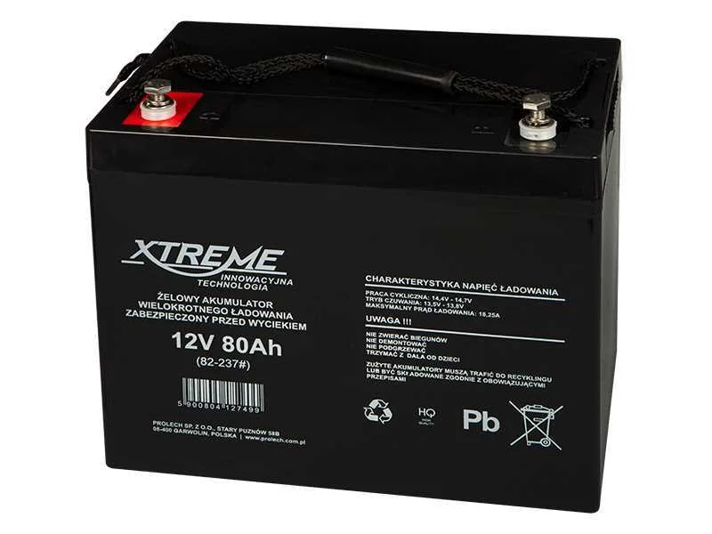 Bateria Gel 12v 80ah Xtreme