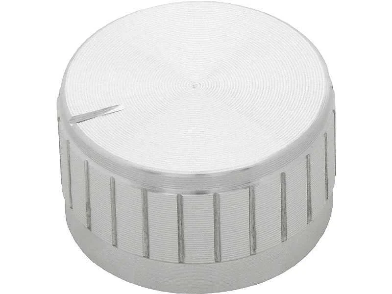 Cabeça de Potenciómetro Prata Média30mm