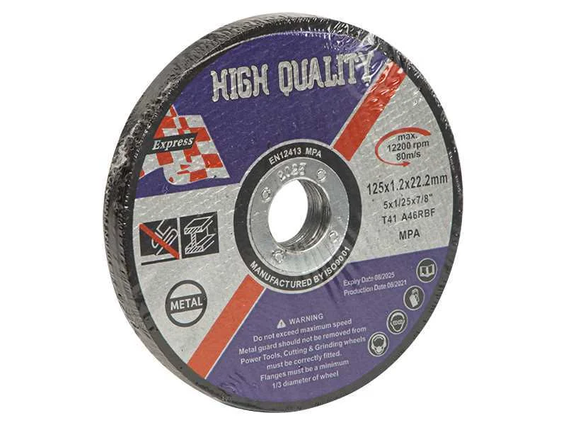 Disco de corte para metal 125x1,2mm 5pcs