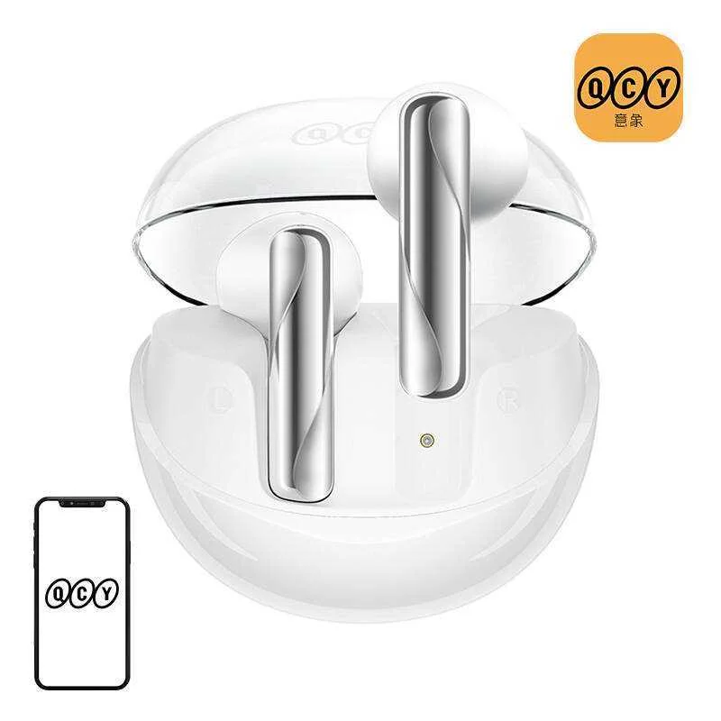Earphones Tws Qcy Ailybuds Clear T32 (White)