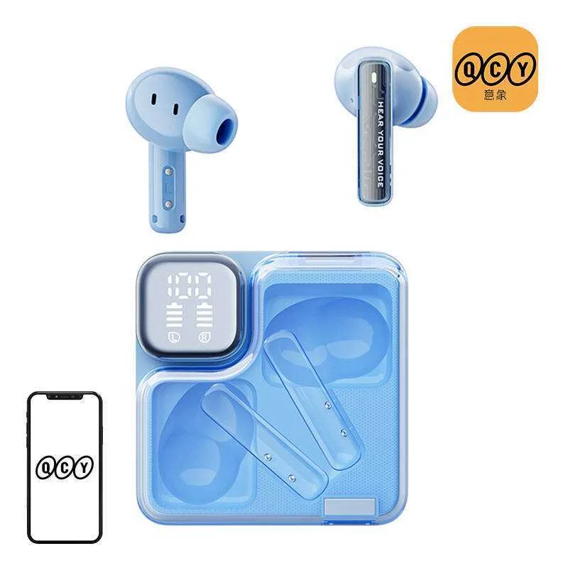 Auscultadores Tws Qcy Melobuds Neo T31 (Azul)