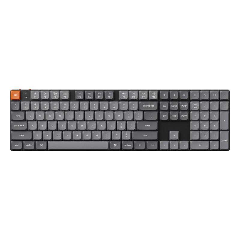 Keychron K5 Max Qmk/Via Mecânico sem fios de baix.