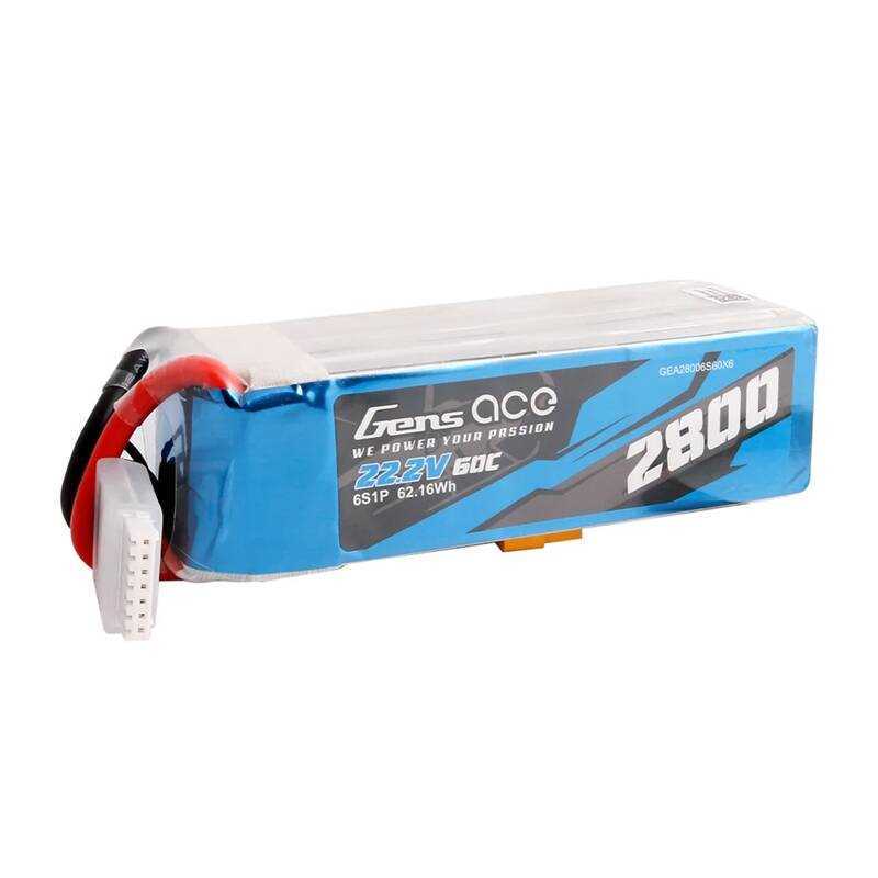 Bateria Lipo Gens Ace 2800mah 222v 60c 6s1p Com