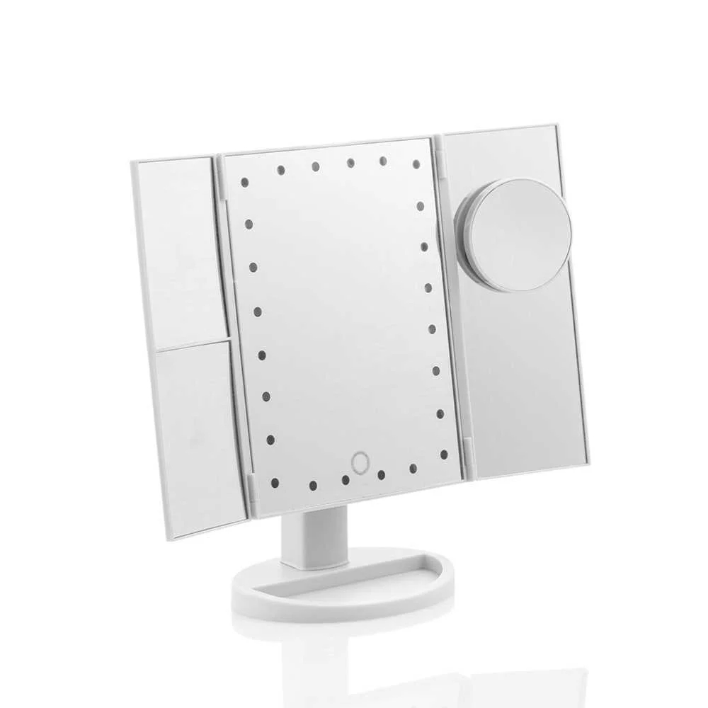 Color: Blanco<br>alimentação: 4 X AA (No Incluidas)<br>tipo: Espejo Led<br>marca: Innovagoods<br>car
