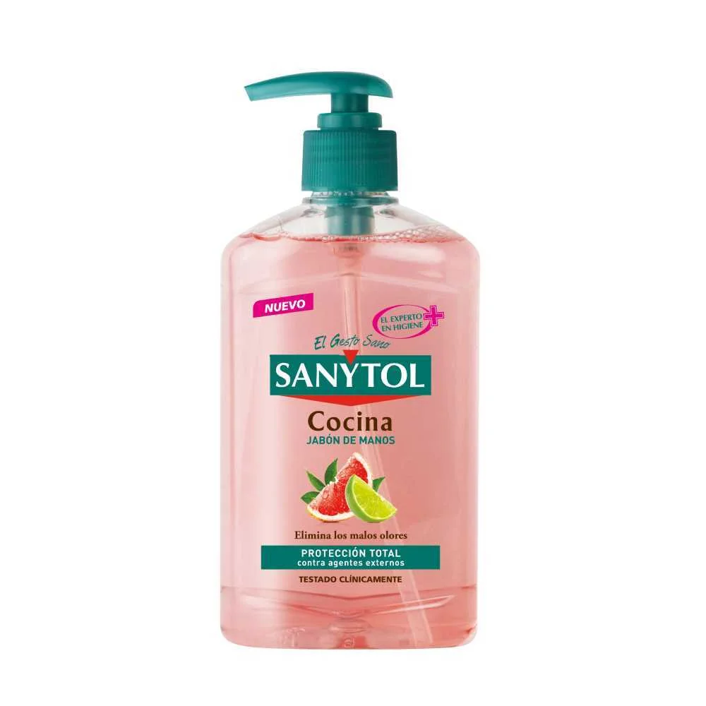 Sab&atilde;o de M&atilde;os Sanytol Cozinha 250ml