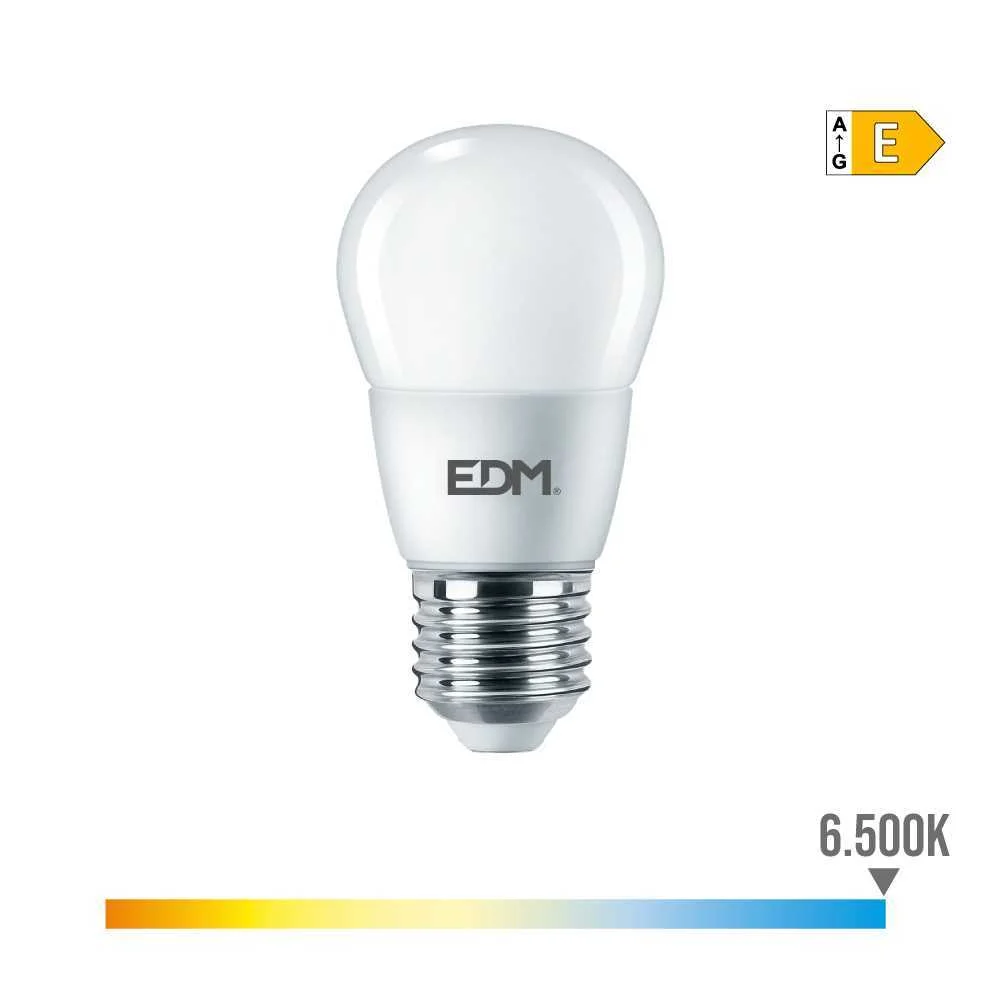 Casquillo: E27<br>potencia: 7 W<br>tipo de Luz: Luz Fría<br>tipo: Esférica<br>dimable: No<br>equival