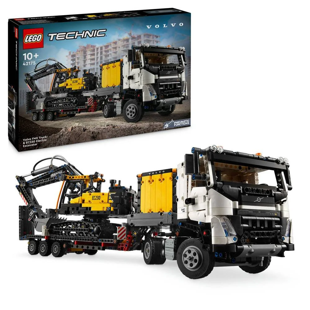 Lego Technic: Camião Volvo Fmx e Escavadora Elétrica Ec230 | Idades 10+ | 2274 Peças | Item 42175