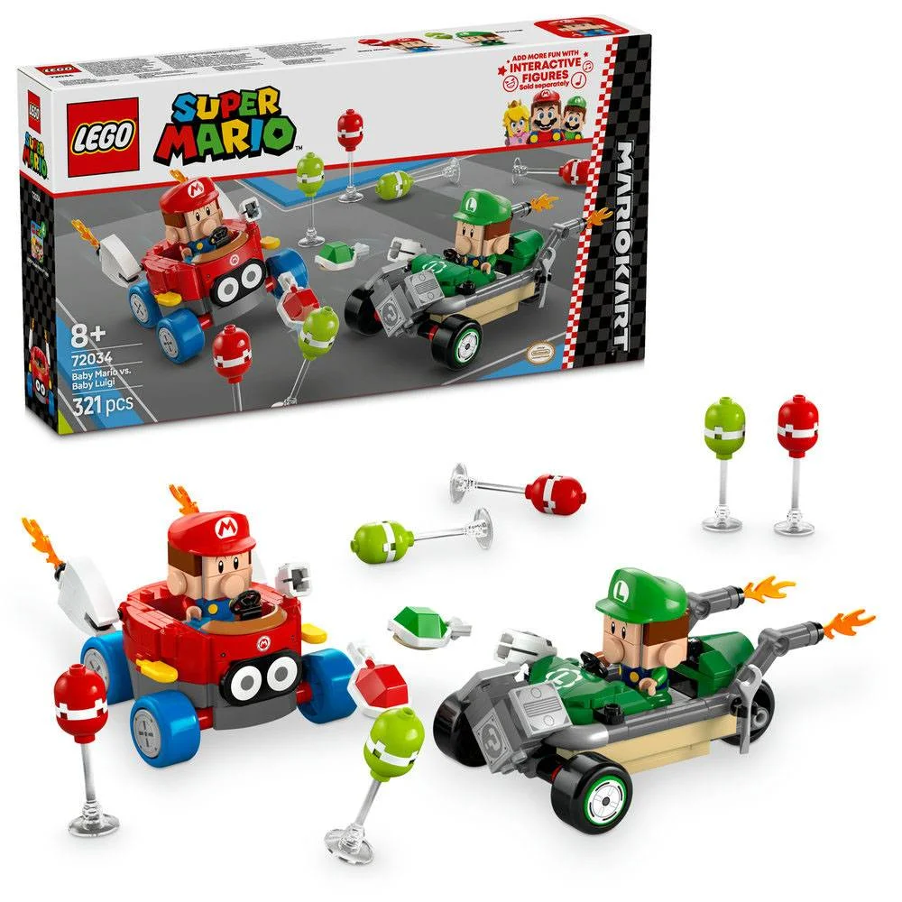 LEGO Super Mario: Mario Kart - Mario Bebé contra .
