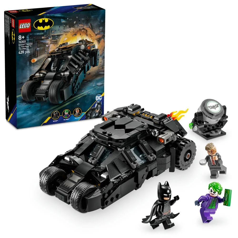 Lego Dc: Batman Tumbler Contra Two-Face e The Joker | Idades 8+ | 429 Peças | Item 76303