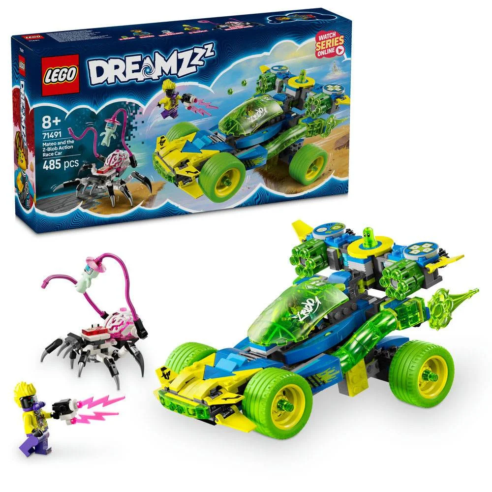 Lego Dreamzzz: Mateo em Ação No Carro de Corrida do Z-Blob | Idades 8+ | 485 Peças | Item 71491