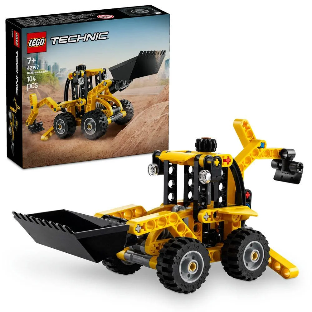 Lego Technic: Retroescavadora | Idades 7+ | 104 Peças | Item 42197