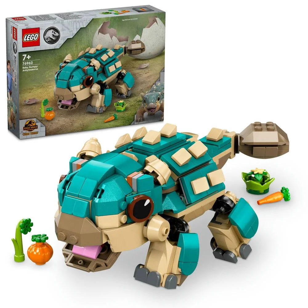 Lego Jurassic World: Bumpy Bebé: Anquilossauro | Idades 7+ | 358 Peças | Item 76962