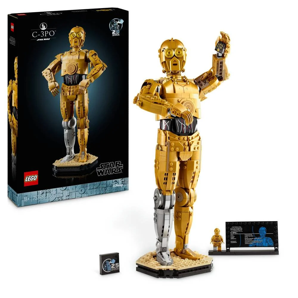 Lego Star Wars: C-3po | Idades 18+ | 1138 Peças | Item 75398