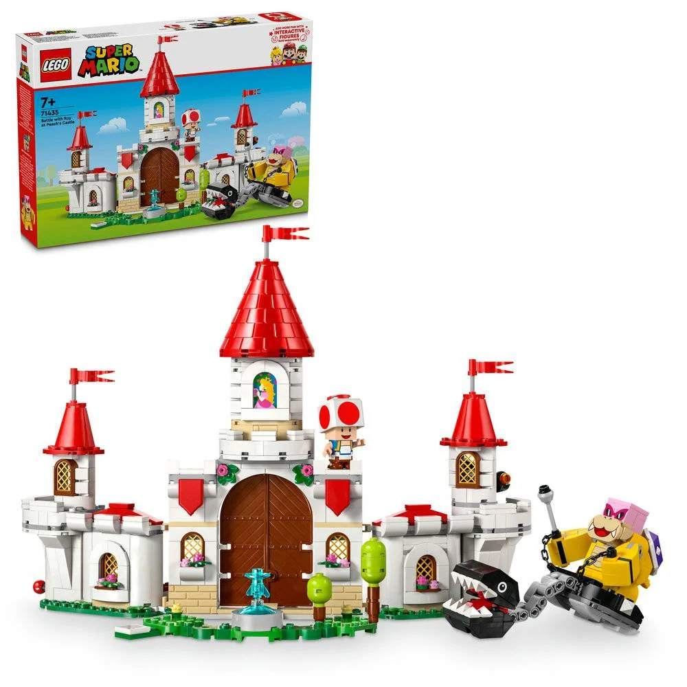 Lego Super Mario: Batalha Contra o Roy No Castelo da Peach | Idades 7+ | 738 Peças | Item 71435