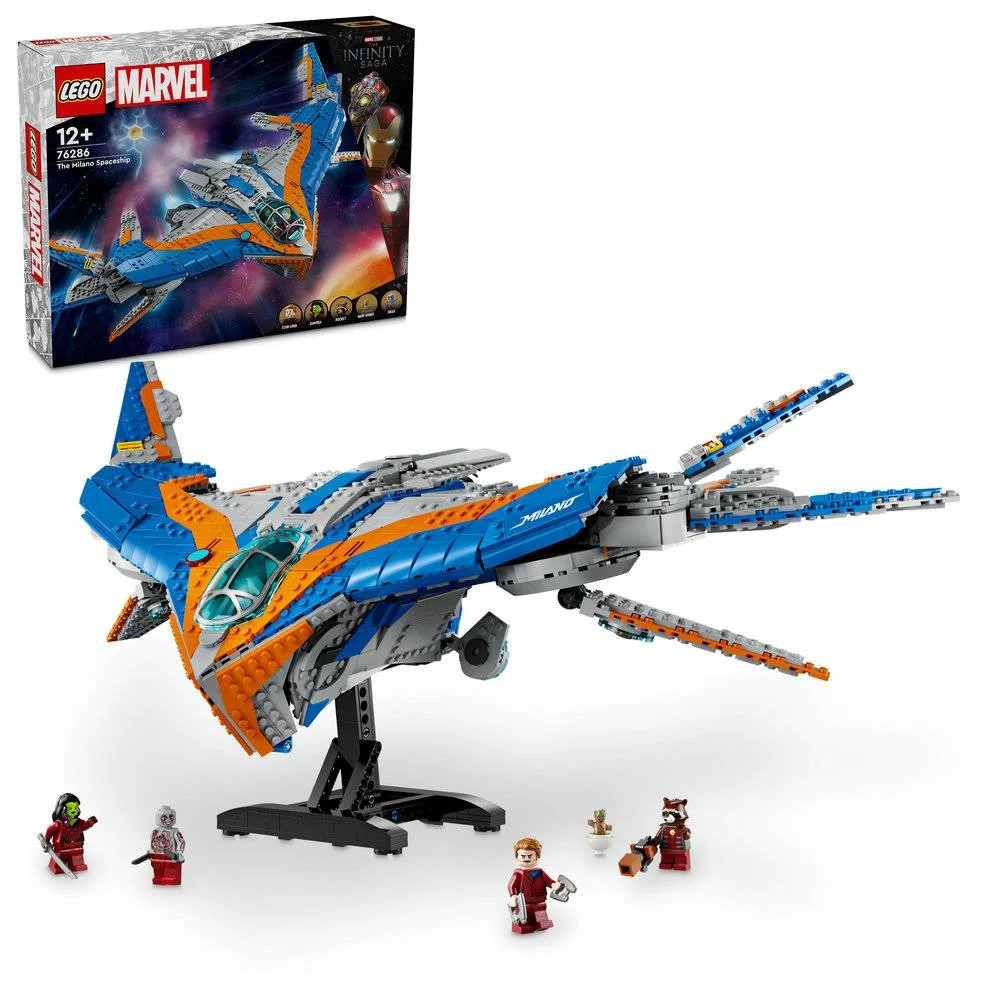 Lego Marvel: Guardiões da Galáxia: a Nave Espacial Milano | Idades 12+ | 2090 Peças | Item 76286