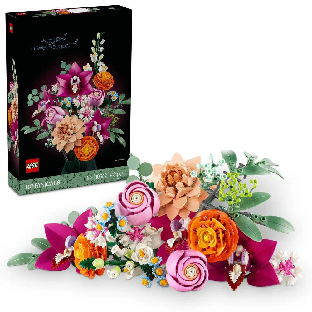 LEGO Botanical: Buquê de Flores Cor-de-Rosa Elega.