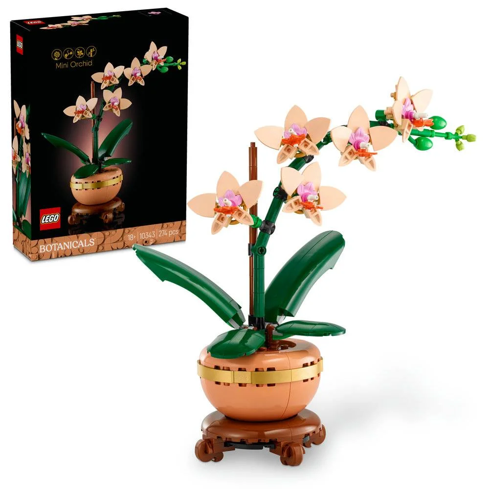 Lego Botanicals: Orquídea em Miniatura | Idades 18+ | 274 Peças | Item 10343