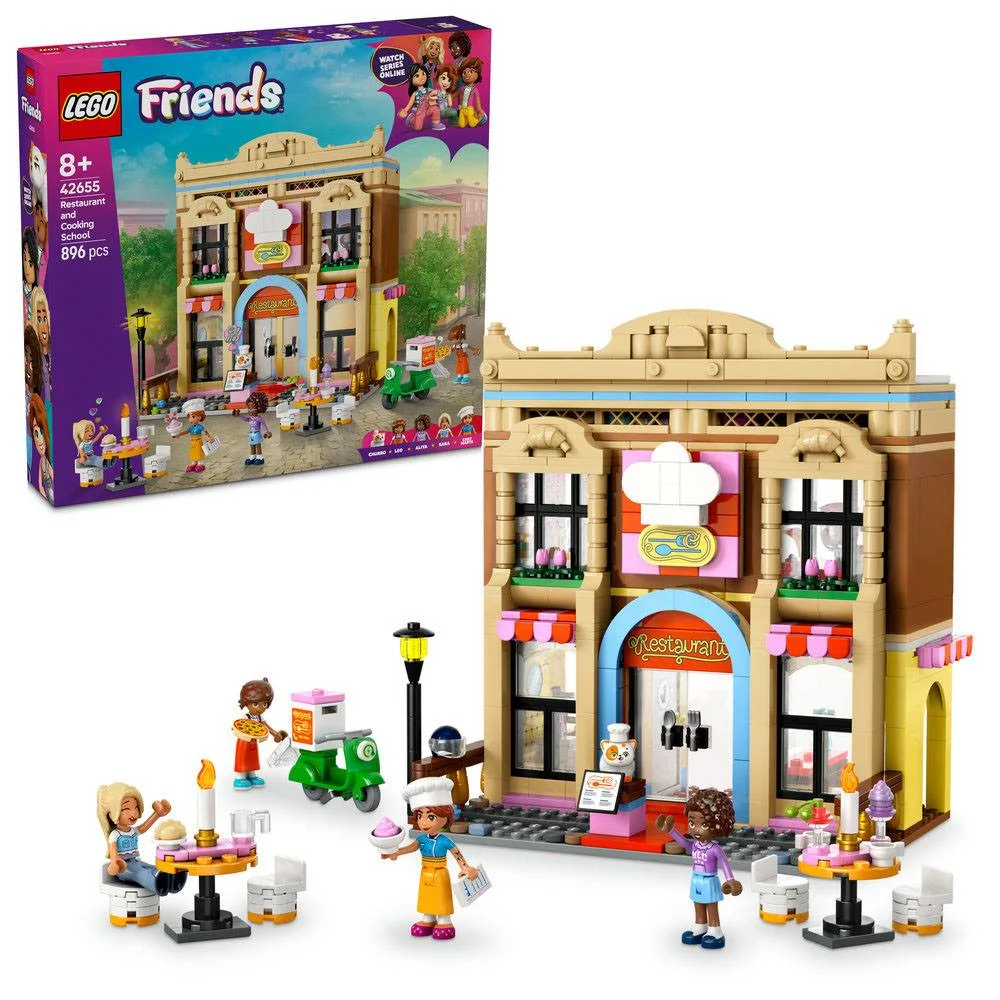 Lego Friends: Restaurante e Escola de Culinária | Idades 8+ | 896 Peças | Item 42655