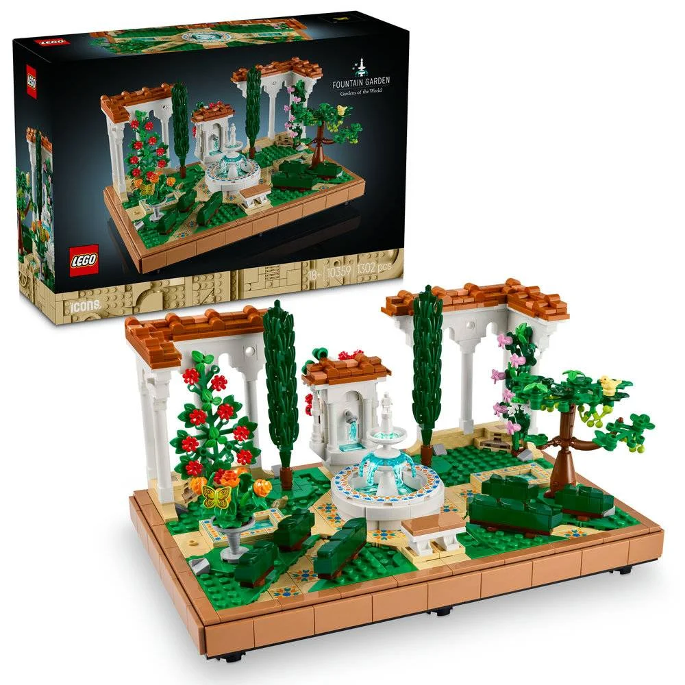 LEGO Icons: Jardim com Fonte | Idades 18+ | 1302 .