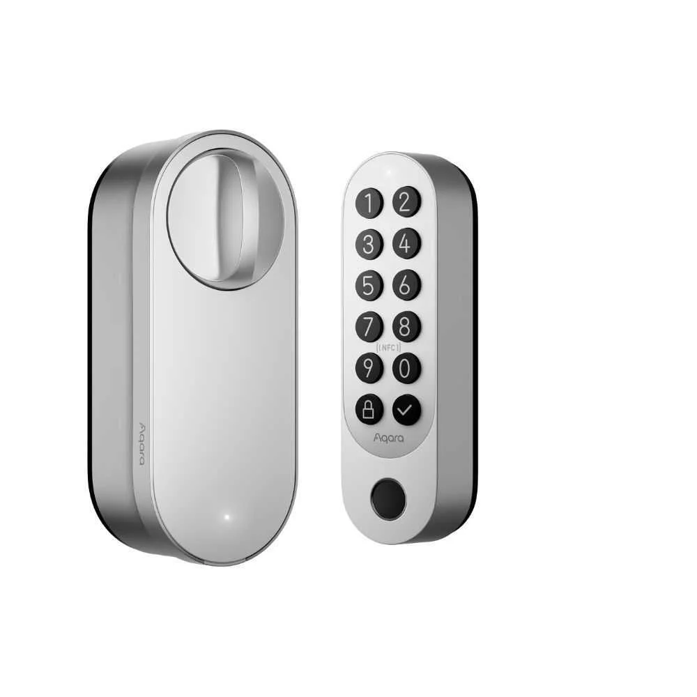 Aqara U200 Smart Retrofit Door Lock, Matter Compatible, Silver