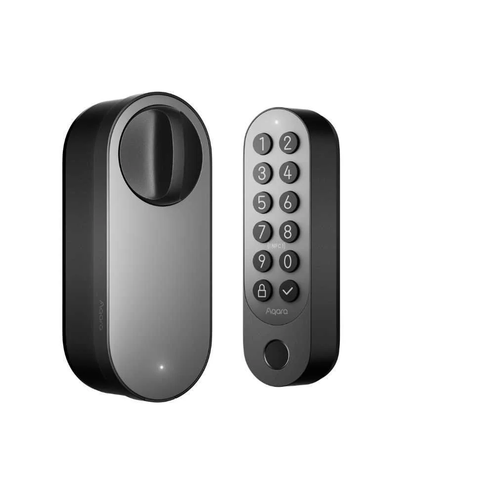 Aqara U200 Smart Retrofit Door Lock, Compatível com Matter, Preto