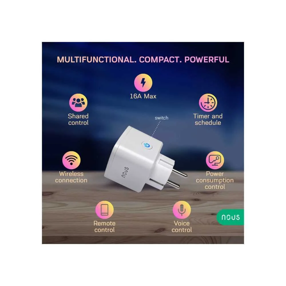 Nous A7 Tuya Wi-Fi Smart Plug (16a)