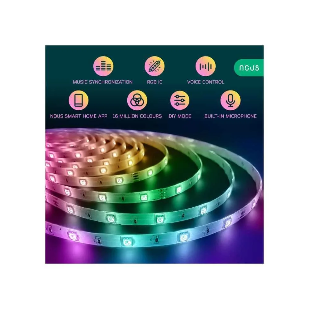 Fita LED Rgbic (control?vel chip a chip) Nous F4 .
