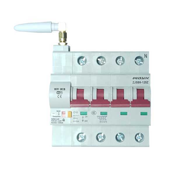 Mini Disjuntor Inteligente Wi-Fi Wdyk Mcb 10a 4p (10a, 3p+1n)