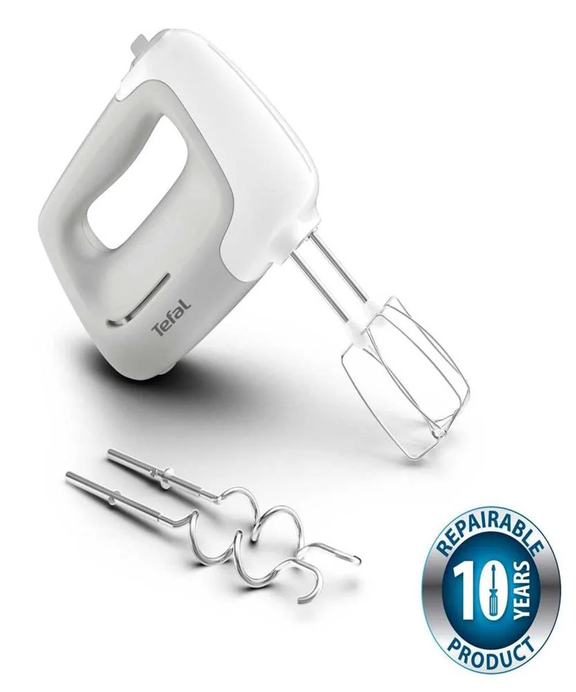 Tefal | Hand Mixer | Ht450b38 | Hand Mixer | 450 W | Number Of Speeds 5 | Turbo Mode | White