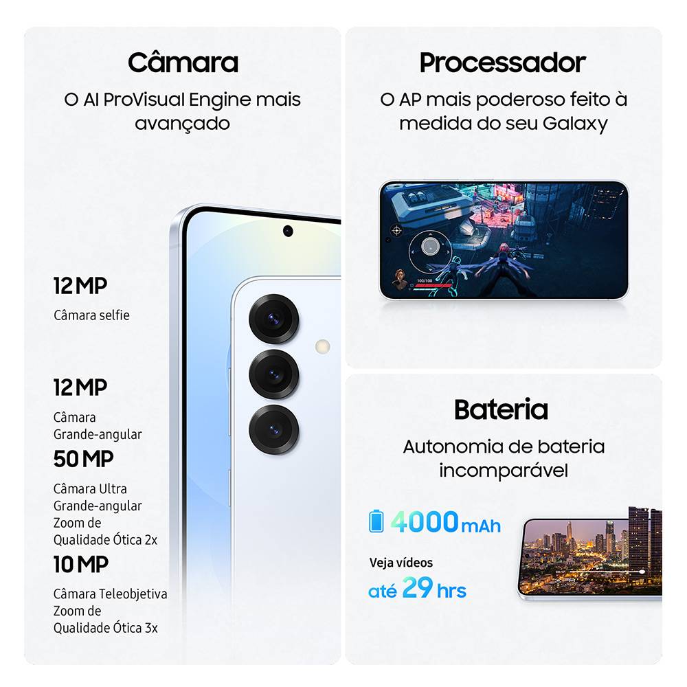 Smartphone Samsung Galaxy S25 5g 12/256gb Azul Marinho