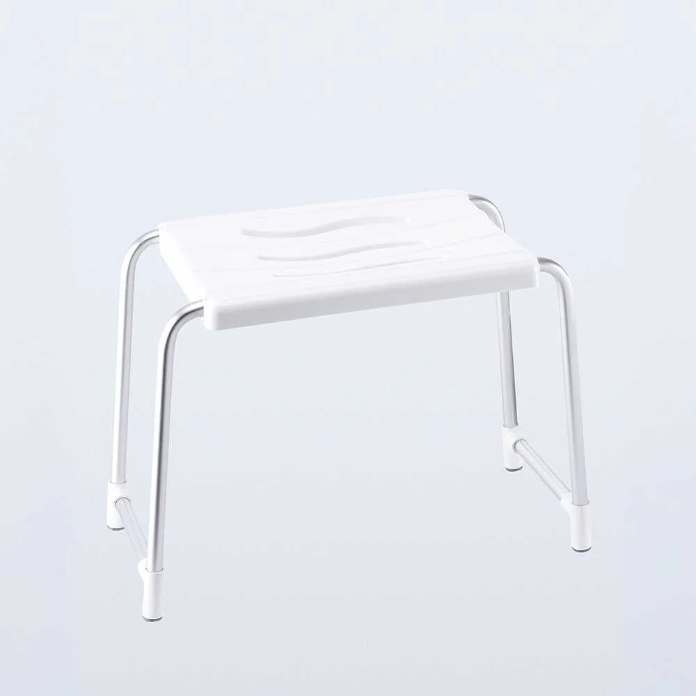 Banco de Casa de Banho, Branco, 50 X 24 Cm