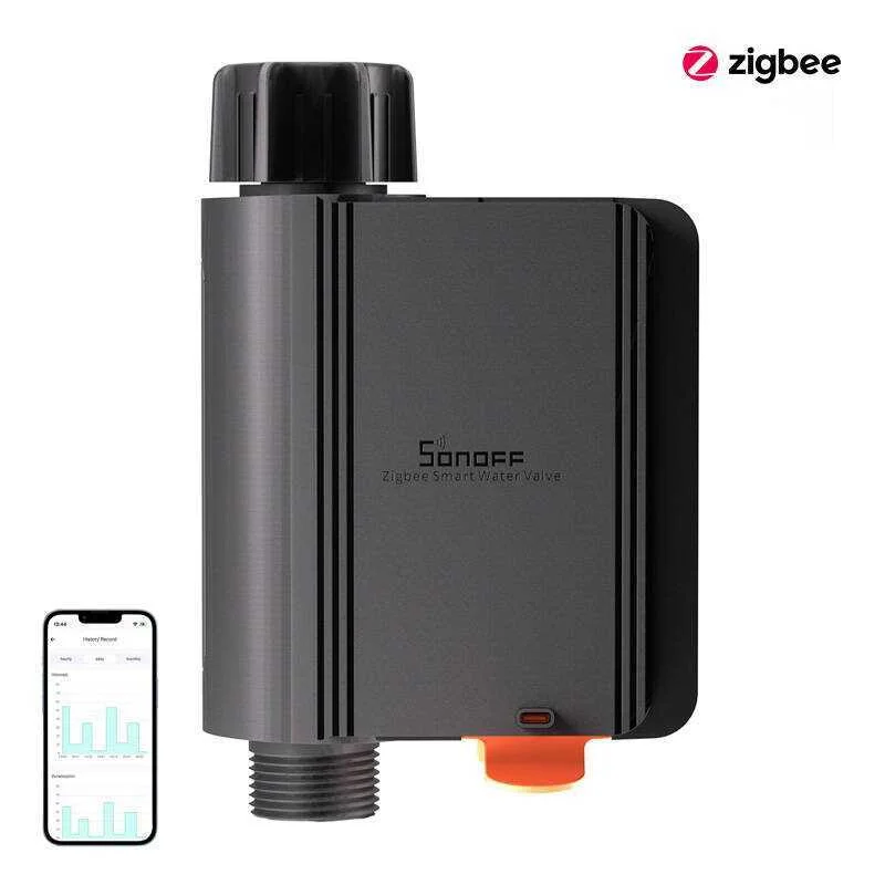 Válvula/Medidor de Água Inteligente Zigbee Sonoff Swv-Bsp 3/