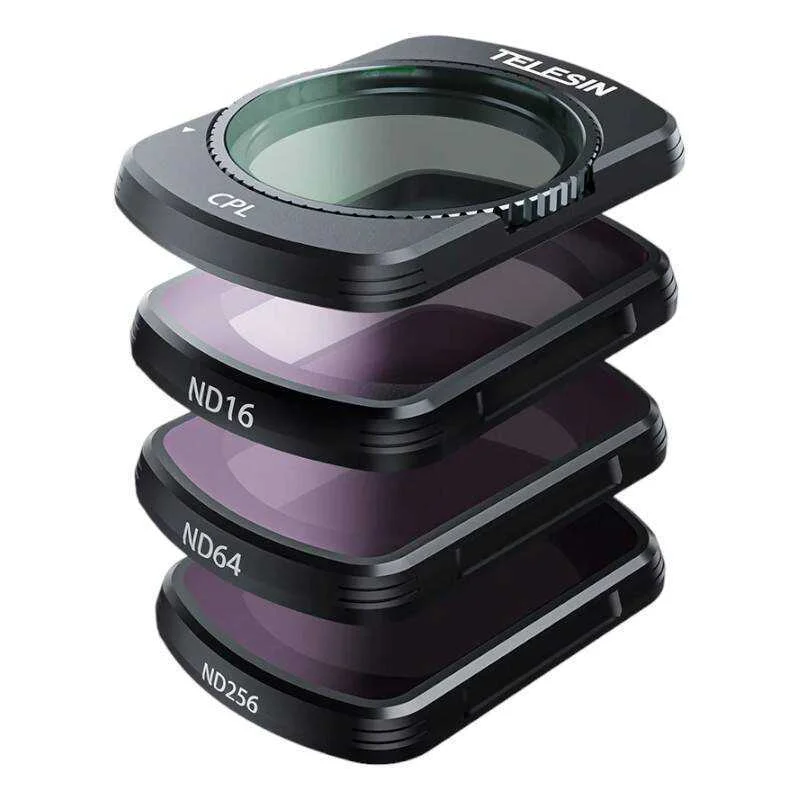 Conjunto de filtros de lente Cpl Nd16/64/256 Tele.